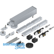 SOLIDO ECO Schiebet�rantriebset 1-flg. f�r Glas ESG/VSG 8-10,76 mm 80 kg silber