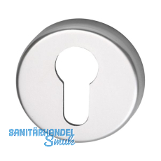 FH-Zylinderrosette PZ, GEOS m. Anschraubtr�ger "T", � 50, H:8, silber eloxiert