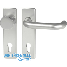 FH-Wechselgarnitur GEOS 1754/D52K mit Kurzschild PZ72, silber eloxiert