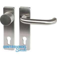 FH-Wechselgarnitur GEOS 1754/D52K FH m. Kurzschild PZ88, Edelstahl matt