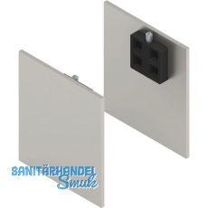 SOLIDO 100/HELM Abdeckkappen-Set Blende H/G Abstandsprofil 9 und 15 mm Edelstahl