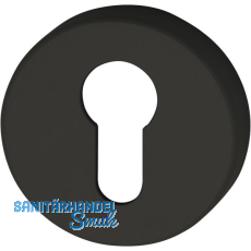 HEWI Zylinderrosette 306.23 FS tiefschwarz