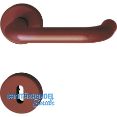 Dr�ckergarnitur 111.20 R - auf Rosette BB, 38 - 48, rubinrot