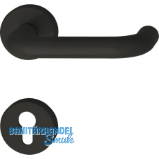 FH-Dr�ckergarnitur111.20 R FH - auf Rosette PZ, tiefschwarz