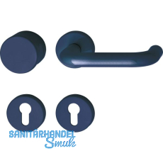 Wechselgarnitur 111.20 R/122.23 - auf Rosette PZ stahlblau