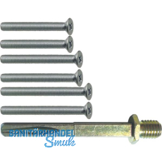 SOLIDO Befestigungsset zu Wechselgarnituren, T�rst�rke 55-65 mm, Stahl verzinkt