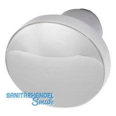 Knopfdr�ckerlochteil Flachform, � 45 mm, Aluminium poliert