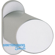 GRUNDMANN Türknopf GEOS - auf Rosette Zylinder abgeschrägt 56x40, Alu silber GRUNDMANN Türknopf GEOS - auf Rosette Zylinder abgeschrägt 56x40, Alu silber