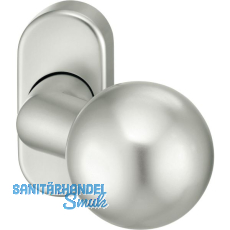 FSB Türknopf 07 0846 - auf Rosette, ø 50 mm verkröpft drehbar, silber eloxiert FSB Türknopf 07 0846 - auf Rosette, ø 50 mm verkröpft drehbar, silber eloxiert