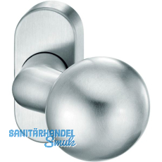FSB Türknopf 07 0846 - auf Rosette, ø 50 mm verkröpft drehbar, Edelstahl matt FSB Türknopf 07 0846 - auf Rosette, ø 50 mm verkröpft drehbar, Edelstahl matt
