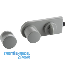 Trennwand-Verriegelung mit Riegelschloss, grau Trennwand-Verriegelung mit Riegelschloss, grau