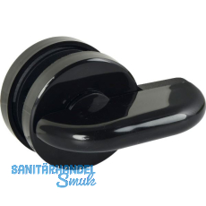 Trennwandverriegelung mit �berwurfriegel, schwarz