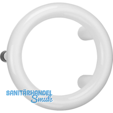 Stossgriff rund f�r Trennw�nde Durchmesser 210 mm, Kunstoff wei� RAL 9010