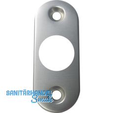 GRUNDMANN Dr�ckerrosette WG oval, sichtbar geschr., 28 x 68 x 6, Alu pol(16)