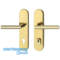 SH-Dr�ckergarnitur GEHRUNG - auf Schild PZ88, TS wahlweise, mit Kzs., PVD