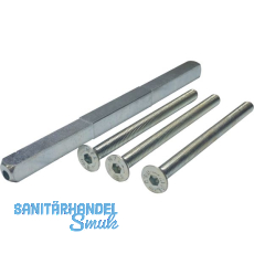 SH-Befestigungsset, Dr�ckerstift u. Schrauben, TS 36-45, Stahl verzinkt