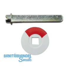 Not�ffner f. WC-Langschilder u. Rosetten mit Sichtschlitz,Stahl gelb passiviert