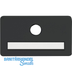 SOLIDO Namensschild ohne Spion, m. Bohrung � 14 mm, schwarz