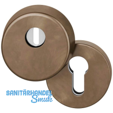 FSB Sicherheits-Zylinderrosette rund mit Kernziehschutz, Bronze