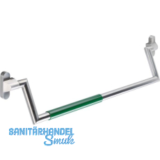 HEWI Panikstange 160XA30 o. Stift f�r BKS, 861-1010mm, Edelstahl /Polyamid gr�n