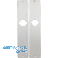 Unterlagsplatten für Rosettenbeschlag universal, 326x62x1,5 mm, Edelstahl Unterlagsplatten für Rosettenbeschlag universal, 326x62x1,5 mm, Edelstahl