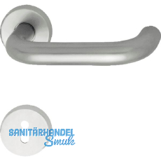 OBJEKT-Dr�ckergarnitur GEOS 1754 - auf Rosette BB, TS wahlweise, silber eloxiert