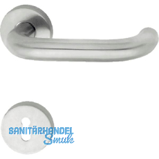 Objekt - Drückergarnitur GEOS 1754/D6K - auf Rosette BB, TS wahlweise,Edelstahl Objekt - Drückergarnitur GEOS 1754/D6K - auf Rosette BB, TS wahlweise,Edelstahl