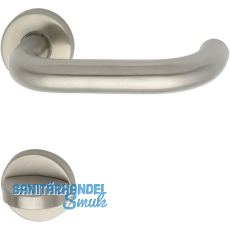 Objekt - Dr�ckergarnitur GEOS 1754/D6K - auf Rosette WC, TS wahlweise,Edelstahl