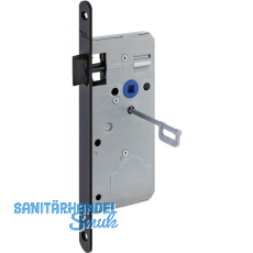 DORMAKABA Einstemmschloss Solo KUF, Stulp Edelstahl schwarz matt RAL 9005