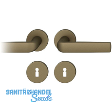 FSB Drückergarnitur 12 1267 ASL auf Rosette BB, Aluminium mittelbronzefarbig FSB Drückergarnitur 12 1267 ASL auf Rosette BB, Aluminium mittelbronzefarbig