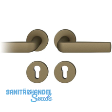 FSB Dr�ckergarnitur 12 1267 ASL auf Rosette PZ, Aluminium mittelbronzefarbig