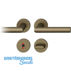 FSB Dr�ckergarnitur 12 1076 ASL auf Rosette WC, mittelbronzefarbig