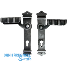 Sicherheits-Drückergarnitur URBAN PZ92, schwarz passiviert lackiert Sicherheits-Drückergarnitur URBAN PZ92, schwarz passiviert lackiert