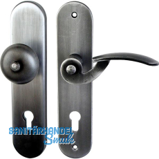 Sicherheits-Wechselgarnitur TOSKANA PZ92, rechts, verzinkt geschw�rzt