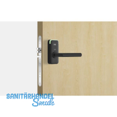 SALTO Rosettenbeschlag XS4 Mini EM150W VK 8 mm TS 35-50 mm W-Drücker schwarz SALTO Rosettenbeschlag XS4 Mini EM150W VK 8 mm TS 35-50 mm W-Drücker schwarz