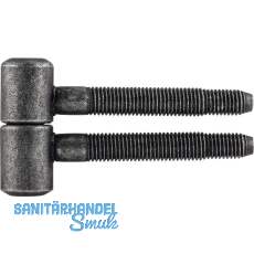 HALCÖ Einbohrband für Futtertüren, 16 mm, Stahl schwarz HALCÖ Einbohrband für Futtertüren, 16 mm, Stahl schwarz