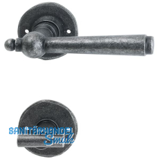 HALCÖ Drückergarnitur FULP - auf Rosette WC, TS-50, schwarz passiviert HALCÖ Drückergarnitur FULP - auf Rosette WC, TS-50, schwarz passiviert