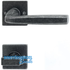 HALC� Dr�ckergarnitur HALL - auf Rosette WC, TS-50, schwarz passiviert