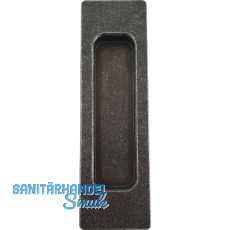 Muschelgriff lang verzinkt schwarz