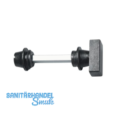 HALC� WC Sperrgarnitur HALL & S�LL - mit Not�ffner, schwarz passiviert