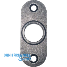 HALCÖ Drückerrosette STUBAI oval, 26 x 66 mm, verzinkt schwarz hell passiviert HALCÖ Drückerrosette STUBAI oval, 26 x 66 mm, verzinkt schwarz hell passiviert