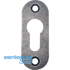 HALC� Zylinderrosette STUBAI, oval, 26 x 66 mm, verzinkt schwarz hell passiviert