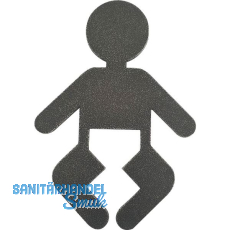 Symbol f�r WC T�ren - Wickelraum, verzinkt schwarz