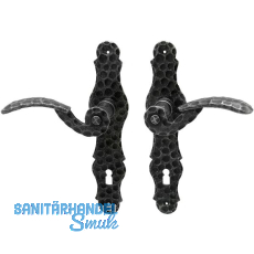 HALCÖ Drückergarnitur SILL - auf Schild WC 90, verzinkt schwarz passiviert HALCÖ Drückergarnitur SILL - auf Schild WC 90, verzinkt schwarz passiviert