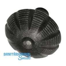 HALC� Knopfdr�ckerlochteil rund drehbar � 56, schwarz passiviert