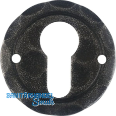 HALC� Zylinderrosette SILL - PZ, � 50 mm, verzinkt schwarz passiviert