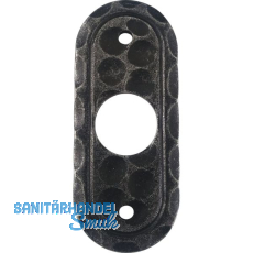 HALC� Dr�ckerrosette SILL oval, 30 x 42 mm, verzinkt schwarz passiviert