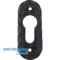 HALCÖ Zylinderrosette SILL - PZ, oval, 30 x 42 mm, verzinkt schwarz passiviert HALCÖ Zylinderrosette SILL - PZ, oval, 30 x 42 mm, verzinkt schwarz passiviert