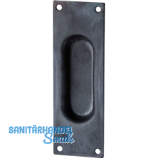 Schiebet�rmuschel 40 x 120 mm gerade, Schwarzstahl