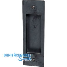 Schiebet�rmuschel 40 x 110 mm gerade, Schwarzstahl